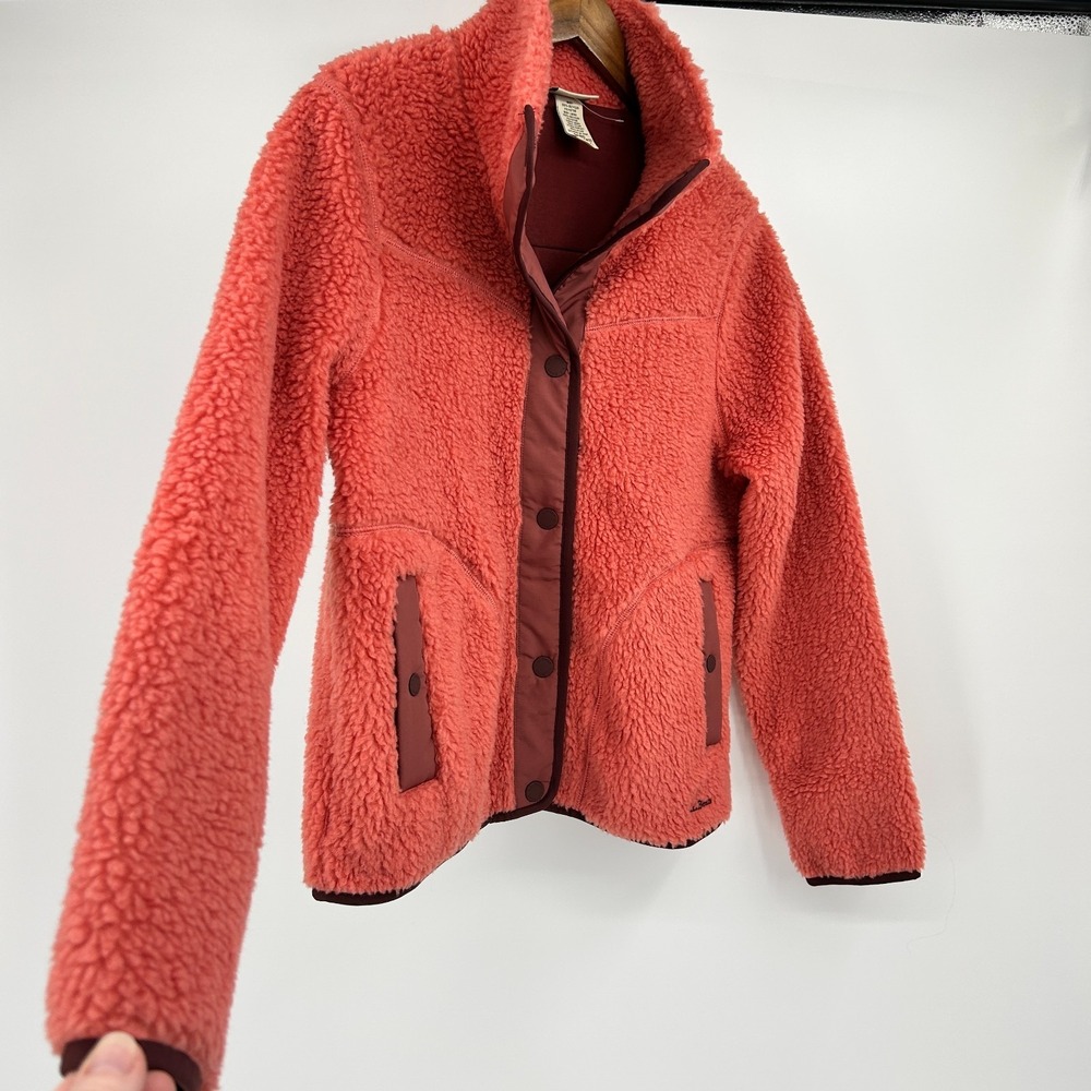 LL Bean Sherpa Fleece Jacket Womens S Heritage Outdoor Preppy Barn Cabin Cottage
